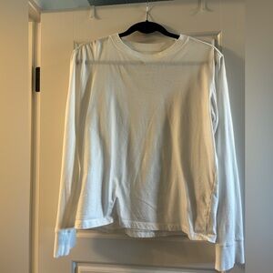 Allbird white organic cotton long sleeve